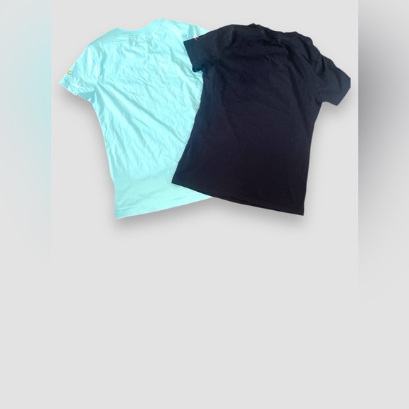 Nike Graphic Tees Women’s Size Small Bundle of 2 Black Blue Cotton Short Sleeve - Picture 3 of 6